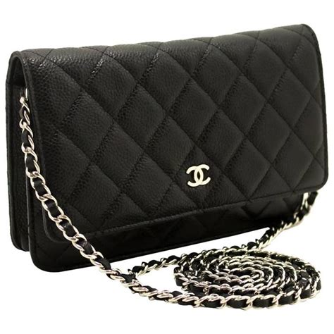 black chanel crossbody casual|authentic chanel wallet crossbody.